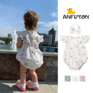 ANFUTON 2PCS Toddler Trẻ Em Bé Quần Áo Cô Gái Hoa Jumpsuit Mùa Hè Không thumbnail