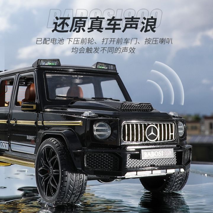 1-18-mercedes-benz-brabus-g800-high-simulation-diecast-metal-alloy-model-car-sound-light-pull-back-collection-kids-toy-gift