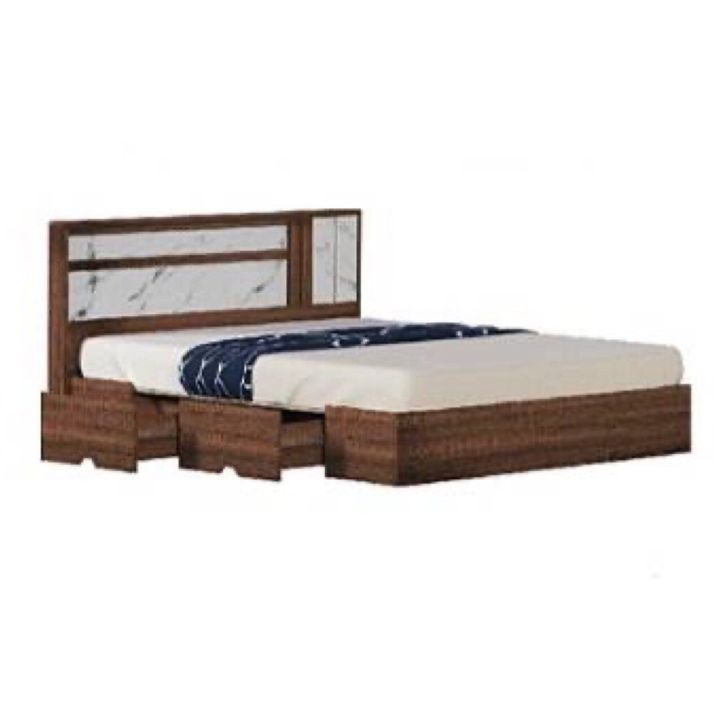 เตียงนอน-havana-6-ฟุต-model-bts-601-b2l-ดีไซน์สวยหรู-สไตล์เกาหลี-2-ลิ้นชักข้างเตียง-สินค้ายอดนิยม-แข็งแรงทนทาน-ขนาด-192x208x90-cm