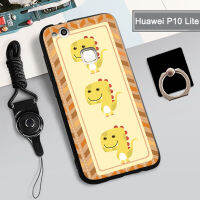 คลุมทั้งหมดเคสโทรศัพท์เบาบางเคสสำหรับหัวเหว่ยแบบนุ่ม P10ฝามีที่ถือวงแหวนโทรศัพท์2022ป้องกันการตกป้องกันรอยขีดข่วนและเชือก