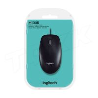 Logitech รุ่น M100R เม้าส์มีสายแบบ USB OPTICAL USB มาส์มีสาย เซนเซอร์ 1000 dpi พร้อมส่ง Nexttwo