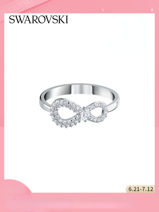 สวารอฟสกี้-infinity-แหวนผู้หญิงของขวัญเครื่องประดับแหวนผู้หญิง-925-เงินสเตอร์ลิงและ-โรสโกลด์-swarovski-swarovski-infinity-ring-women-gift-jewelry-womens-ring-925-sterling-silver-and-rose-goldth