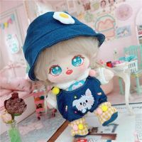 [COD] Cotton doll 20cm centimeter baby clothes star normal body fat pleasing ears coyotes overalls