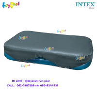 Intex ส่งฟรี ผ้าคลุมสระสี่เหลี่ยมแฟมิลี่ 120x72 นิ้ว (3.05x1.83 ม.) รุ่น 58412