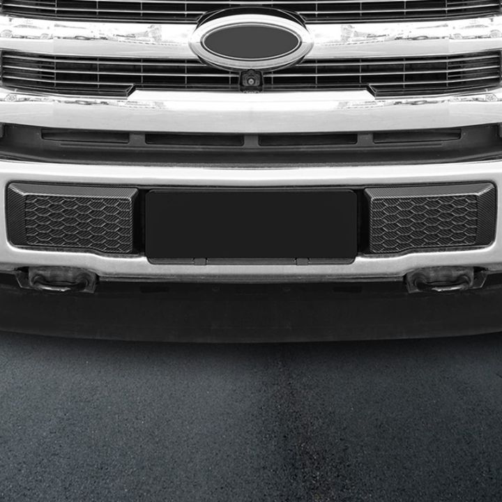 1pair-carbon-fiber-front-bumper-guard-pads-cover-lid-trim-accessories-accessory-for-ford-f150-2015-2020-replacement-exterior-left-amp-right