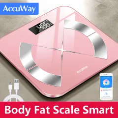 Accuway Smart Body Fat Scale Weight Scale High Precision Bluetooth  Electronic Weight Scale HD Display 400 Lbs Multiple Health Data Analysis  BMI Fat Mu