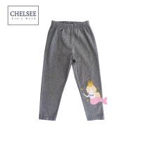 Chelsee กางเกงเลกกิ้ง เด็กผู้หญิง ลายนางเงือก รุ่น 237769 ผ้า Cotton 95% Spandex 5% มีความยืดหยุ่น อายุ 2-10ปี เสื้อผ้าเด็กโต กางเกงเด็ก