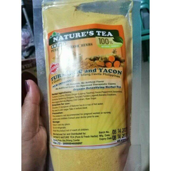 Natures tea turmeric and Yacon herbal tea(18 in 1) Lazada PH