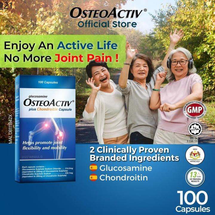 OSTEOACTIV Glucosamine plus Chondroitin Capsule 100'S For