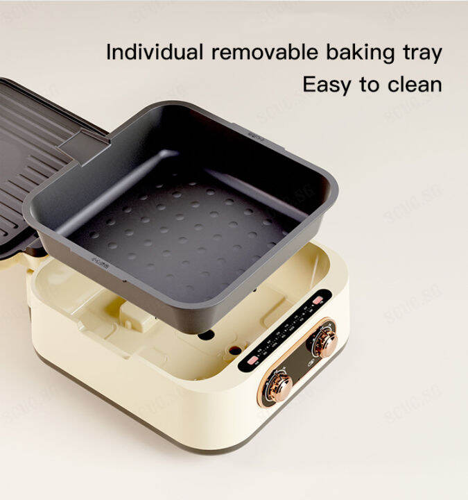 ECOOL Deepened and Enlarged Electric Pancake Maker with Dual Heating