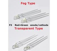 【CW】☄✎❍  100PCS 3MM Common Anode   Emitting Diode F3 Led Cathode 3pin Transparent/Fog Negative