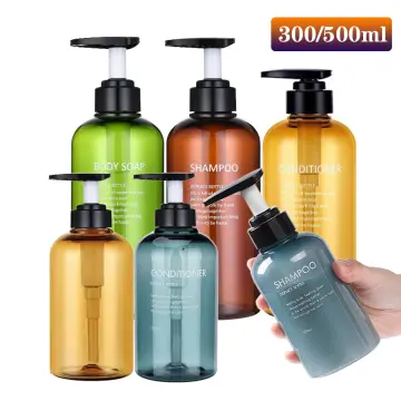 Kitchen Dish Soap Dispenser Bottle Bathroom Shampoo Body Soap Bottle  Large-capacity Lotion Press Empty Bottle 300ML/500ML