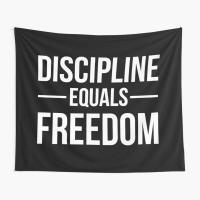 Discipline Equals Freedom Tapestry Blanket Towel Hanging Yoga Home Decor Bedroom Decoration Art Living Bedspread Room Mat Wall