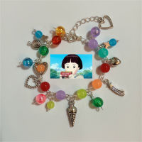 สร้อยข้อมือ Setsuko กำไลลูกปัด มุก   Anime Chibli Bracelet