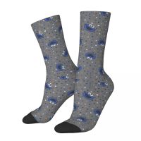 Winter Warm Crazy Design Mens Womens Cookie Monster 80s Throwback Polka Dot Pattern Socks Non-slip Football Socks Socks Tights