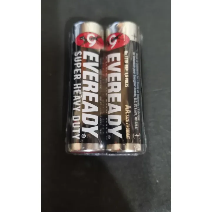 4PCS Original Eveready Super Heavy Duty Battery DOUBLE A (AA)(Made In Indonesia)ujK Lazada PH