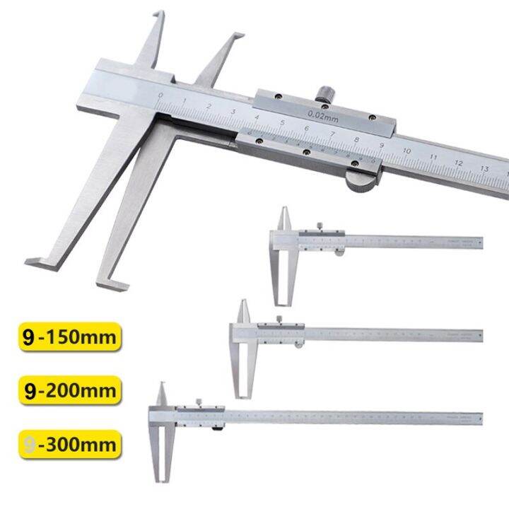 Inside Groove Vernier Caliper 9150/200/300Mm 0.02 Micrometer Steel