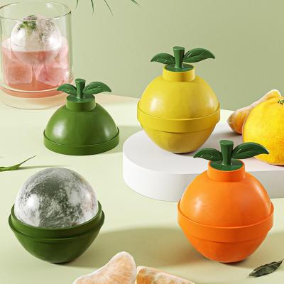 Non-toxic Ice Molds Stackable Baskets For Ice Molds Silicon Ice Molds Orange-shaped Ice Molds Ice Ball Makers