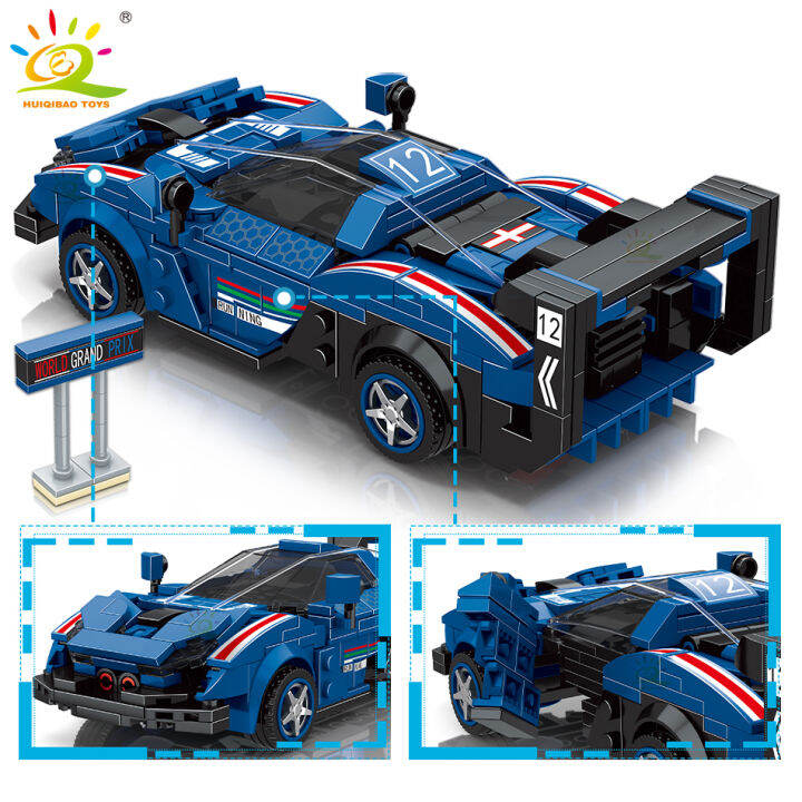 ใหม่-huiqibao-one-step-transfrom-racing-รถรุ่น-building-blocks-2in1หุ่นยนต์-mecha-creative-อิฐชุดเด็กของเล่นสำหรับเด็กเกม