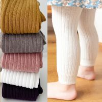 ﹉☢№ Spring Autumn Baby Pants Newborn Girls Leggings Soild Color Cotton Ribbed Pants Kids Children Leggings 0-6 Years for Girls Boys