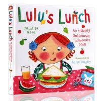 Original English picture book lulu S lunch Lulus lunch hardcover flipping operation book childrens Enlightenment cognition picture book parent-child interaction