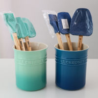 France cool color le creuset ชุดถังเก็บถังเก็บแจกัน เครื่องครัวเก็บถัง หม้อตักตะเกียบ