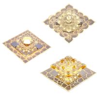 ZZOOI LED Square Crystal Ceiling Light Modern Aisle Light Corridor Balcony Bedroom Living Room Embedded Lamps With