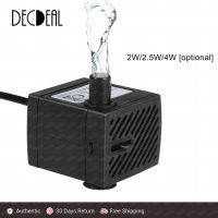 280l/H 4 วัตต์/2.5 วัตต์/2 วัตต์ปั๊มน้ำดำน้ำสำหรับพิพิธภัณฑ์สัตว์น้ำโต๊ะน้ำพุบ่อสวนน้ำและระบบไฮโดรโพนิหนึ่งหัวฉีด 4.9ft(1.5 เมตร) สายไฟ AC220-240V