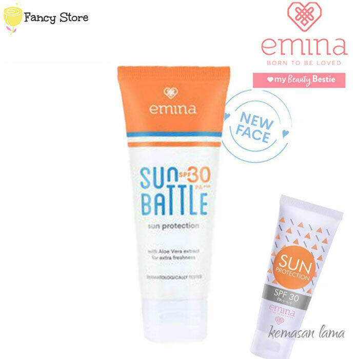 Emina Sun Protection Sunscreen SPF30 60ml Sun Battle NEW Lazada Indonesia