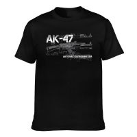 New FashionAk 47 Ak47 Kalaschnikow Glock Sturmgewehr Uzi Fun Mens Cotton T-Shirts 2023