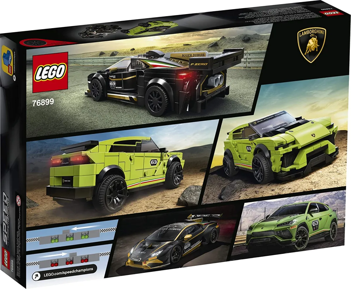 The New Bộ lắp ráp LEGO Speed ​​Champions Lamborghini Urus ST-X và  Lamborghini Huracán Super Trofeo EVO 76899 (659 miếng) 