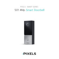 [ฟรี Micro SD Card 32GB] PIXELS PS-5G501Ai Wi-Fi (Smart Doorbell) 4MP กล้องสมาร์ตดอร์เบลอัจฉริยะ 5G กริ่งประตูวิดีโอ QHD 4K ใช้งานร่วมกับ Google Assistant และ Amazon Alexa ได้