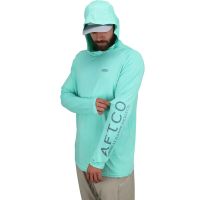 AFTCO Fishing Hoodie Shirt Men Sun UV Protection Fishing Shirt UPF 50 Fishing Clothes Outdoor Summer Long Sleeve Camisa De Pesca