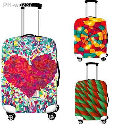 High-stretch Luggage Cover Checkered Stripe Printing Travel Accessory for 18-32 Inch Suitcase Luggage Cover Travel Accessories