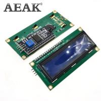 【☸2023 New☸】 mxizg Aeak หน้าจอโมดูล Lcd สีฟ้า1ชิ้น1602 I2c สำหรับ Arduino 1602 Lcd Uno R3 Mega2560 Lcd1602