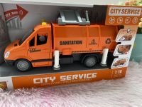 ของเล่นเด็ก รถขยะ รถเก็บขยะ รถสีส้มเก็บขยะ Sanitation Car รถของเล่น รถเด็กเล่น รถโมเดล ของเล่นเสริมพัฒนาการ ของขวัญเด็ก