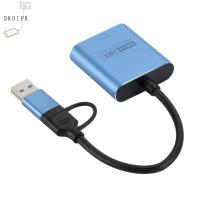 DRDIPR สายแปลง Type-C เป็น HDMI ตัวแปลง USB เป็น HDMI USB ไปยัง HDMI 5กิกะบิต สายเคเบิลหน้าจอเดียวกัน แบบพกพาได้ อุปกรณ์สำหรับฉาย สายเคเบิลอะแดปเตอร์ Type-C เป็น HDMI โทรศัพท์มือถือสำหรับมือถือ