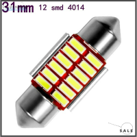 Liujinpeng 2ชิ้น31มม. 4014 12SMD C5W ไฟ LED รถยนต์โดมแคนบัสโคมไฟอ่านหนังสือในร่ม