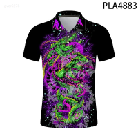 Hombre 2023 Ropa De Fashion Casual Summer Short Sleeve Camisas New 3d Printed Skeleton Men Shirts Streetwear Cool Polo Homme Tops Unisex summer polo