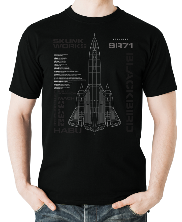 Flyingraphics Aviation Themed T Shirt 'Lockheed Sr71 Blackbird' (1pcs ...