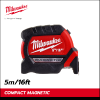 Milwaukee ตลับเมตรรุ่น COMPACT MAGNETIC 5 เมตร/16 ฟุต รุ่น 48-22-0616