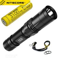 NITECORE 1800ลูเมนไฟฉาย LED EC23 18650แบตเตอรี่แบบชาร์จไฟได้แคมป์กลางแจ้งกันน้ำ Gratis Ongkir ไฟฉายพกพา