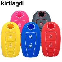 dfgvedvg 2021 Silicone Car Key Holder Keychain Accessories for Suzuki Vitara Sport SX4 Swift Grand Vitara SCORSS Key Cover Case Protector