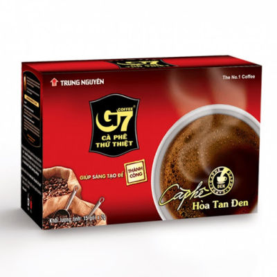 คอฟฟี่ จีเซเว่น กาแฟดำ ชนิดผง 1 กล่อง 15 ซอง Coffee G7 black coffee 15 sachets สินค้านำเข้า