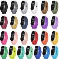 【CC】 Band 7 6 5 4 3 Wristband Silicone Wrist MiBand 3/4 band5/6 Correa Smartwatch Accessories