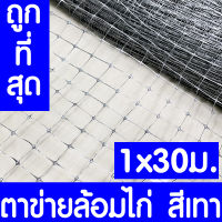 ตาข่ายกันนกพิราบ 1x30ม. สีบรอนซ์ ตาข่ายล้อมไก่ ตาข่ายพลาสติก ไล่นกพิราบ กรงไก่ ป้องกันนกพิราบ เอ็นล้อมไก่ ไล่นก กันนก เกรดA ใช้ภายนอกได้