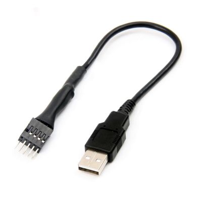 Kabel Adaptor Motherboard USB Header Ke USB Tipe A Jantan 9 Pin untuk Tipe A Jantan Kualitas Terbaik