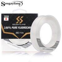 【LZ】☏✺♝  Sougayilang-Linhas De Pesca De Fluorocarbono Baixa Ductilidade Alta Sensível 80m 3-12lb Equipamento De Teste De Pesca