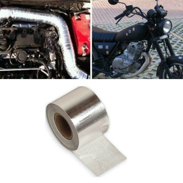 5m Roll Auto Car Exhaust Heat Tape Wrap Pipe Shield Protector