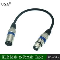 Nylon Braided XLR Cable Male to Female M/F 3Pin jack Extension Cable For Microphone Mike balance line platinum light DMX signal